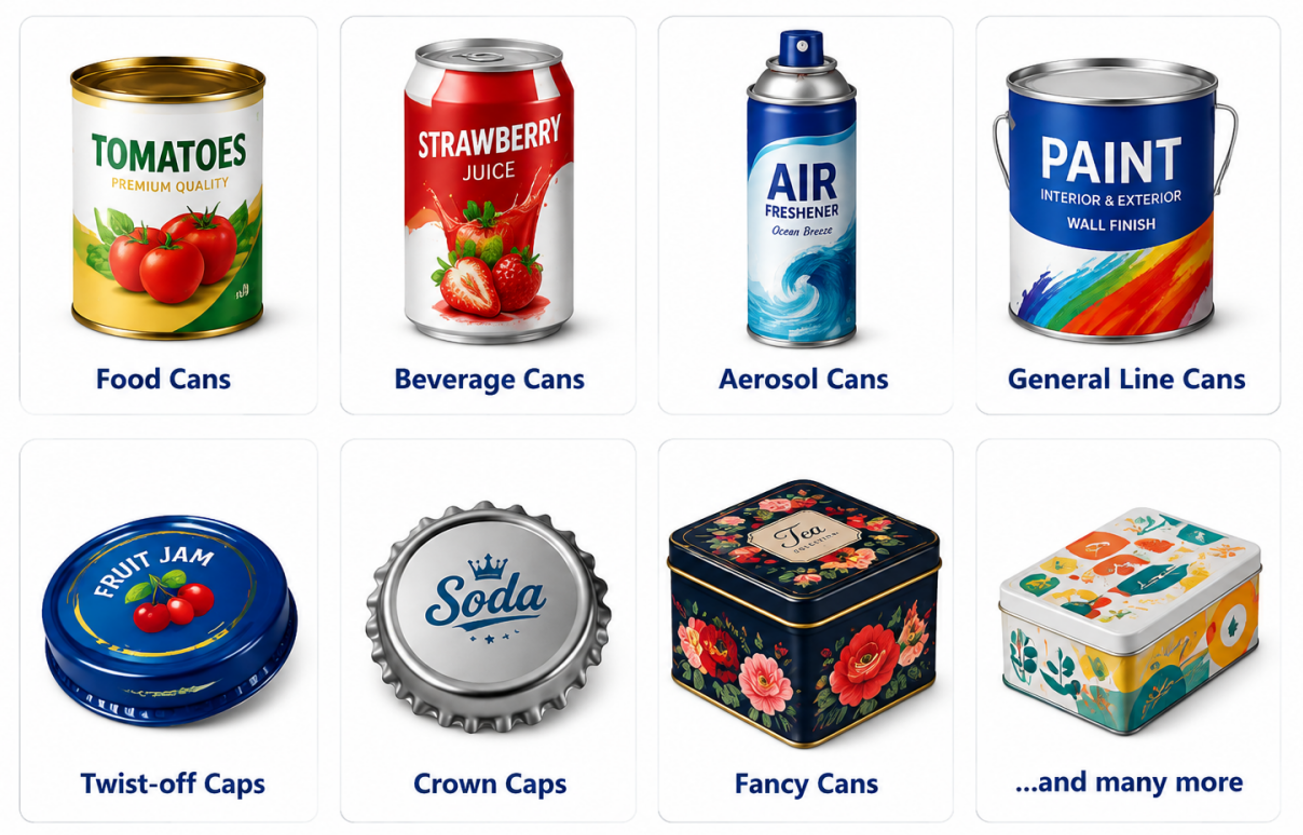 Digital metal printing lines applications
