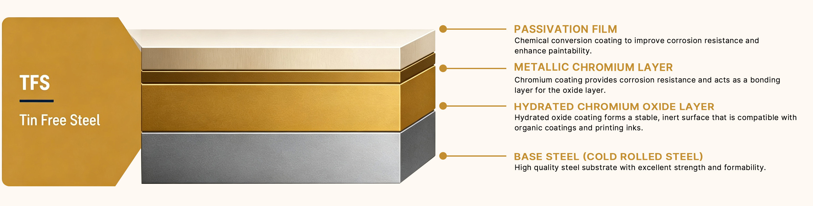 TFS (Tin-Free Steel) 